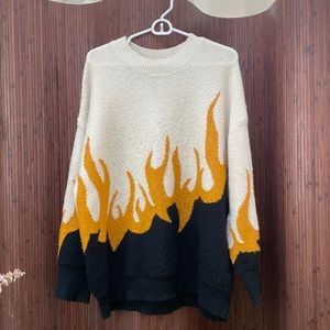 Wildfox Flame Crew Neck Sweater from Revolve